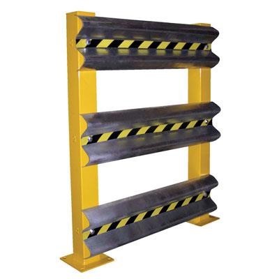 Vestil-Galvanized-Steel-Guard-Railing-Systems-72-Triple-Rail-Mounting-Post