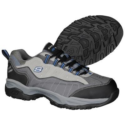 Skechers Steel  Shoes   on Skechers   Work Men S Gray   Charcoal Steel Toe Sneakers   31222