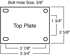 Caster Top Plate