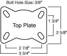 Caster Top Plate