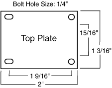 Caster Top Plate