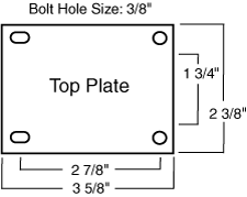 Caster Top Plate